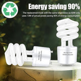 GU24 CFL Light Bulbs T3 Spiral 13W 60W Equivalent 2700K Soft White 900 Lumens 2 Pack