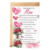 Happy Birthday Card For Mom From Daughter,Son Sentimental Birthday Cards For Mom, Mother Birthday Card With Envelope, If I Could Choose I'D Find You Again – 8X5.3 Inch