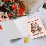 Happy Coffee Pun Anniversary Card For Husband Wife, Funny Human Bean Birthday Card For Boyfriend Girlfriend, Unique Birthday Gift For Coffee - Lover Dad Mom