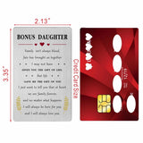 Valentines Day Card For Bonus Daughter Stepdaughter Unbiological Adopted Step Daughter Birthday Graduation Easter Gift