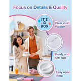 40 Pcs Gender Reveal Button Pins, Boy Or Girl Pins, Pink And Blue Baby Shower Party Baby Clothes Buttons Badges, For Party Game Supplies