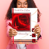 Keepsake Oversized Valentine’S Day Card In Gift Box, For The One I Love (12.5 X 8.75 Inch Keepsake Card With 13.25 X 9.5 Inch Gift Box) (020-03592-000)