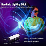 2 Pack Magnetic RGB Handheld Light Wand TL96RGB Mini LED Video Light Stick for TikTok YouTube