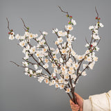 Cherry Blossom Branches, Faux Flowers Greenery Stems Branches Stems For Vase, 39" Long Stem Artificial Flowers Leaves Bouquet Decorations For Wedding, Living Room, Home, Hotel 3Pcs