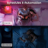 Smart Light Bulbs 2 Pack A19 RGBW Color Changing LED 800LM Dimmable Alexa Google Home Compatible