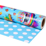 Game Video Wrapping Paper Roll For Kids Girls Women - Game Lover Happy Birthday Design Gift Wrap For 1St Bday Boy Total 28.5Sq.Ft