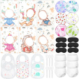 6 Set Funny Blindfolds Baby Shower Games Feed Me Baby Shower Games Set Include Eye Mask Bib Spoon Diaper Cap Foam Board Gender Reveal Activities Play For Guests Gender Reveal Party Favor Gifts