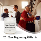 New Beginnings Gifts For Women & Men - New Job, Going Away & Divorce Gifts - Lavender Scented Candle