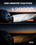 HB3 9005 H9 H11 LED Headlight Bulb Combo 120000LM Cool White 4 Pack