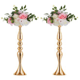 Vases For Centerpieces 2 Pcs Gold Vases Wedding Centerpieces For Tables Versatile Metal Flower Arrangement For Wedding Party Dinner Centerpiece Decor (Gold, 19.7" H)