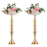 Vases For Centerpieces 2 Pcs Gold Vases Wedding Centerpieces For Tables Versatile Metal Flower Arrangement For Wedding Party Dinner Centerpiece Decor (Gold, 19.7" H)