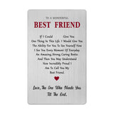 Best Friend Valentines Day Card, Gift For My Best Friend Birthday Wedding Friendship Long Distance Easter Card