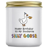 Birthday Gifts For Women Men - Silly Goose Birthday Gifts For Best Friend Sister Brother Daughter Son Wife Husband Boyfriend Girlfriend, Lavender Candle