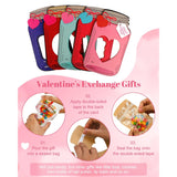 Valentine'S Day Cards For Kids, 50-Pack Classroom Exchange Mason Jar Valentine Cards Bulk, Candy Holder Gift Cards With Treat Bags, Funny Diy Valentines Gifts For Boys Girls School Friends Teacher