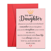 Back To School Supplies For Girls From Mom Dad Christmas Birthday Card For Daughter Adults Women Daughter Birthday Card From Parents Bonus Daughter In Law Gifts Inspirational Cards For Her Valentine