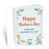 Mother'S Day Card Daughter-In-Law, Made In America, Eco-Friendly, Thick Card Stock With Premium Envelope 5In X 7.75In, Packaged In Protective Mailer