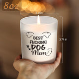 Dog Mom Gifts - Lavender Scented Candle, Great Gift For Dog Lovers On Christmas, Birthday, Mother'S Day (White-1)