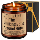 Candle, Boss Gifts For Women Men, Entrepreneur Gifts For New Business Owner - Funny Boss Day, Birthday, Company Presents For New Boss Lady - Funny Small Business Owner Presents Ideas