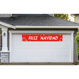 Large Feliz Navidad Banner, Spanish Merry Christmas Banner, Holiday And Christmas Party Supplies Decorations, Indoor Outdoor (9.8 X 1.5 Feet)