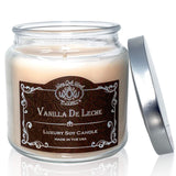 Scented Candles For Home Large Jar 18 Oz - 65+ Hours Long Lasting And Fragrant Vanilla De Leche Scented Soy Candle - All Natural Wicks - Handmade In The Usa