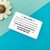 Anniversary Card Gift For Men Him Metal Wallet Card For Husband Boyfriend Be Safe Come Home To Me Reminder Love Note Gift Valentines Day Birthday Gift Deployment Gift Long Distance Relationship Gift