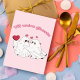 Funny Spooky Ghosts Valentine'S Day Card For Him Her, Sweet Valentine'S Day&Anniversary Card For Husband Wife Boyfriend Girlfriend Partner, Unique I Love You Gift For Women Men