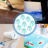 8 Pcs Canvas Stands Paint Stands For Painting Paint Pouring Supplies Canvas Feet Risers, Mini Non-Skip Canvas Support Stands, Plastic Paint Pouring Tools For Painting Supplies
