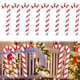 8Pcs Inflatable Candy Canes For Christmas Decorations,35 Inch Candy Sticks With Red And White Stripes,Large Candy Canes