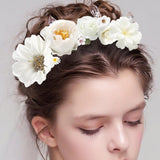 Mini Artificial Flower Heads Fake Flowers Small Silk Daisy Peony Flower Heads For Crafts Spring Diy Headwear Wreath Graduation Wedding Bridal Party Decoration