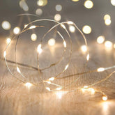 16.5FT 50 LED Fairy Lights Battery Operated Warm White String Lights for Wedding Party Festival Home Decoration