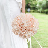 10 Pcs Hydrangea Artificial Flowers, Silk Artificial Hydrangea Head With Stem Hydrangea For Bridal Wedding Baby Shower Home Party Decoration (Blush Pink)