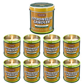 Citronella Candle 9 Pack, 3 Oz Jar Candles, Indoor Outdoor Lemongrass Scented Candles, Made With Natural Citronella Oil And A Soy Wax Blend