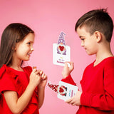 36 Valentines Day Cards - Gnomes Cards Heart Erasers With Valentine'S Day Exchange Card For Girls Boys School Classroom Greeting Gifts