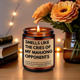 Scented Candle, Mahjong Gifts For Women, Men - Mah Jongg Gifts, Mahjongg Party Accessories - Funny Birthday, Valentines Day, Game Night Ideas For Mahjong Lovers, Players, Group, Hostess, Friend