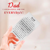 Dad Valentines Card Gifts - You Mean The World To Me - I Love You Dad Gifts, Birthday