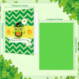 24 Pieces St Patrick'S Day Card With Envelope Green Shamrock Irish St Patrick'S Day Cards Assorted Greeting Cards For Home