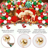Christmas Balloons Garland Arch Kit Red White Green Balloons Candy Cane Foil Balloons Merry Christmas Birthday Party Decorations Supplies
