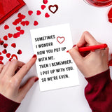 Funny Valentines Day Card For Him, Mens Valentine Gifts, Valentine'S Day Cards For Her, Valentines Days Card For Husband, Valentine Days Gifts For Him, Her