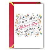 Happy First Mothers Day Card As Grandma, Perfect Granny Gifts Cards From Grandchildren, 1St Mother’S Day Card As Bubbie From Daughter Son