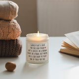 Best Friend Birthday Gifts For Women, Friendship Gifts For Women- Handmade Lavender Natural Soy Wax Candle (7Oz)- Funny Best Friend Candle For Bestie, Bff