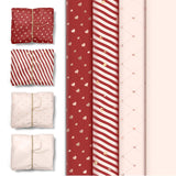 24 Sheets Valentine'S Day Wrapping Tissue Paper, Pink Red Gift Wrap Paper With Foil Gold Heart Dots For Birthday, Mother'S Day, Father'S Day, Wedding Gift Packing, 15 X 20 Inch