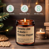 Candle - Soccer Gifts For Men, Women - Soccer Accessories Stuff For Girls, Boys- Funny Sports Gifts For Football Players, Lovers - Senior Night, Valentines, Birthday Ideas For Football Fan, Dad