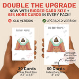 Did Baby Poopie African American Boy Baby Shower Scratch Off Game - Funny Losing Phrases On Cards - Hilarious Black Baby Shower Game Coed, Sprinkle, Fun & Easy 30-50 Guests