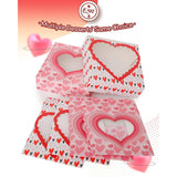 Auto-Pop Up Valentine Pastry Box With Window 8X8X2.5 Inch Donut Pie Boxes 12Pcs Bakery Box For Valentine''S Day