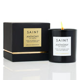 Anthony Of Padua Scented Candle With Prayer And Prayer Coin, Of Finding Love And Lost Articles, Soy Coconut Aromatherapy Candle With 50 Hour Burn Time