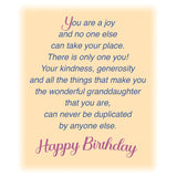 - Birthday Card For Granddaughter - Made In America - Perfect Size: Opens To A Generous 10" X 7.75" - Amazing - 95368
