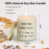 Funny Gifts For Men - Scented Lavender Candles For Him, Couples, Guys & Friends - Birthday, Anniversary & Christmas