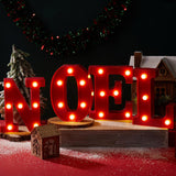 Christmas Led Letter Lights Sign Table Decoration Christmas Light Up Letters Battery Powered Letter For Home Bar Christm