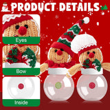 Christmas Candy Jar, Gingerbread Man Cookie Jars Holiday Candy Jar Multifunctional Material For Christmas Party Gifts, Xmas Stocking Fillers Or Company Holiday Gifts 2Pcs