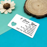 Anniversary Card Gifts For Him Engraved Wallet Card For Boyfriend Girlfriend Couple Gifts You Are My Heart Mini Love Note Card Gift For Husband Christmas Birthday Gifts Valentines Day Gifts For Fiance